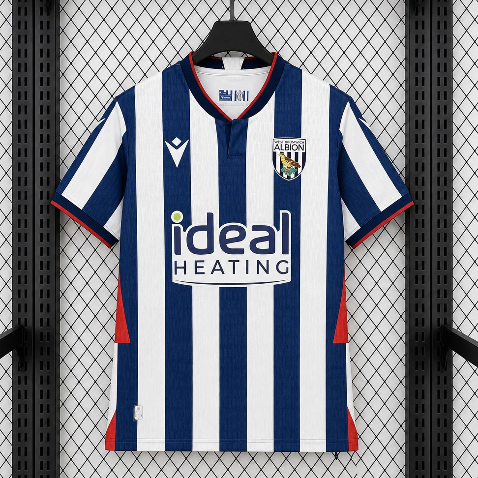 26/27 West Bromwich Home Soccer Jersey