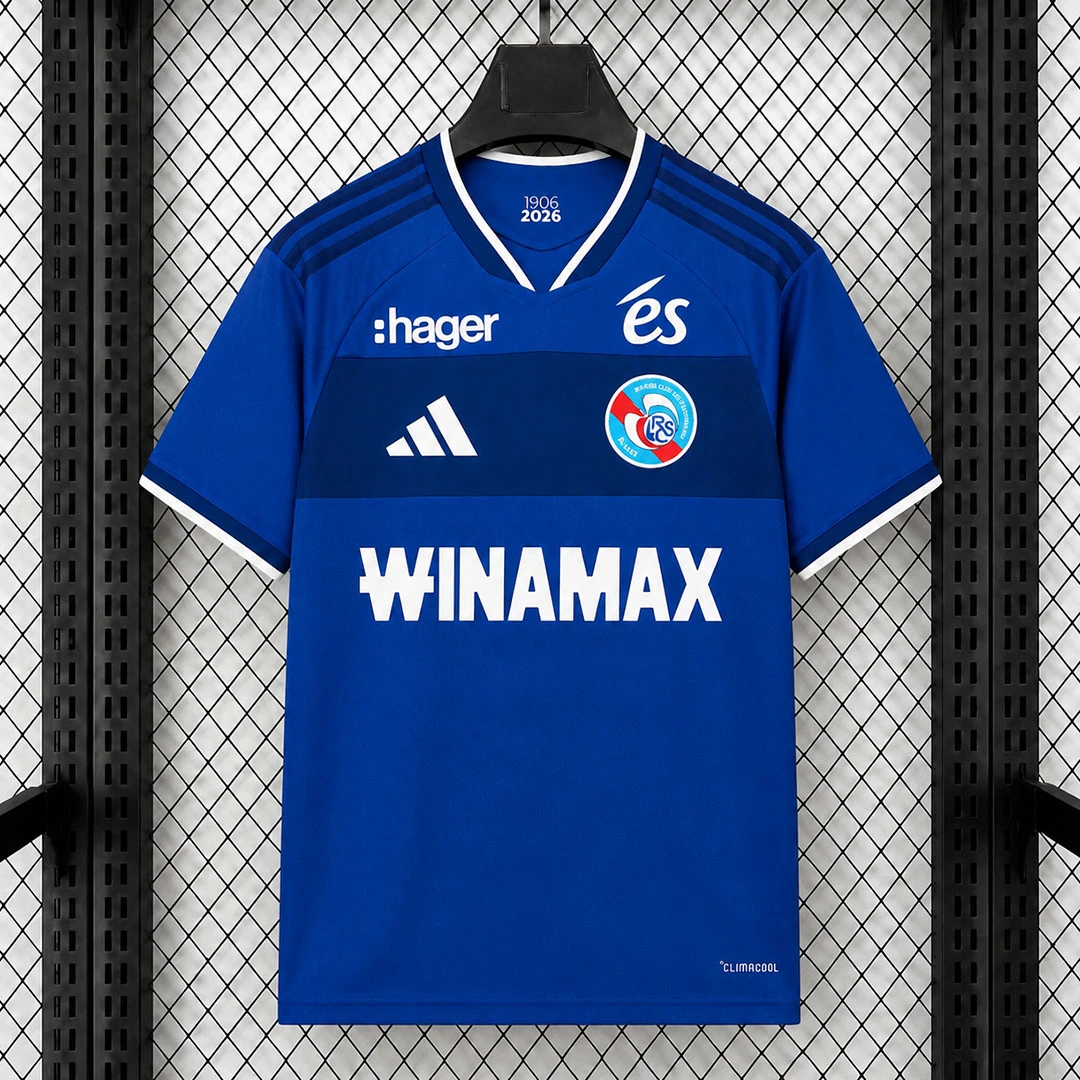 26/27 Strasbourg Home Soccer Jersey