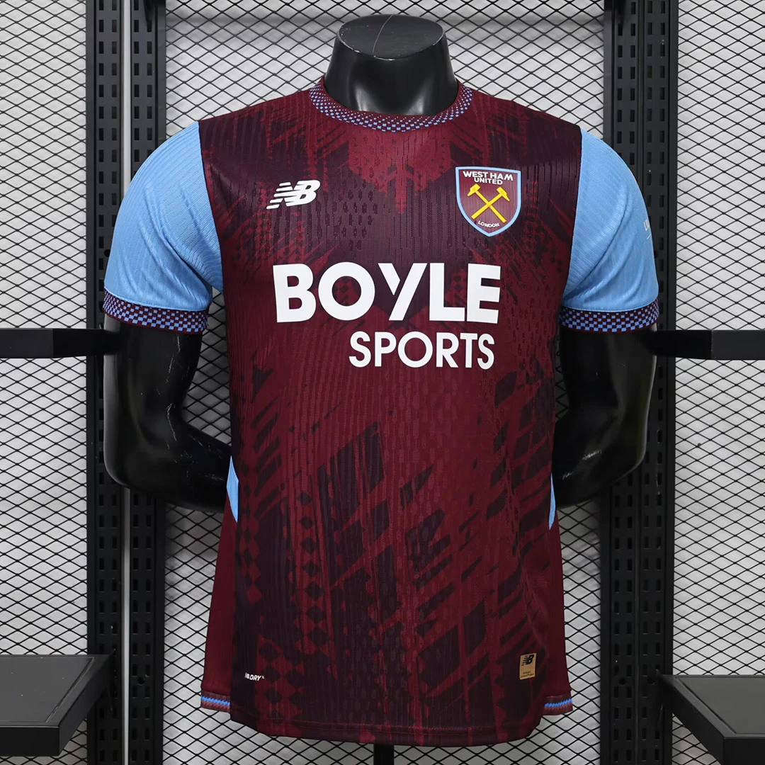 26/27 West Ham United Home Player Version Soccer Jersey
