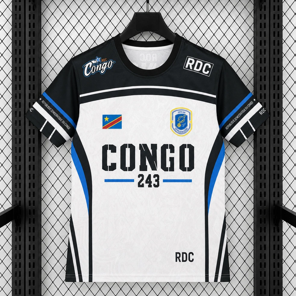 2026 Congo 243 Specail Edition White Black Soccer Jersey
