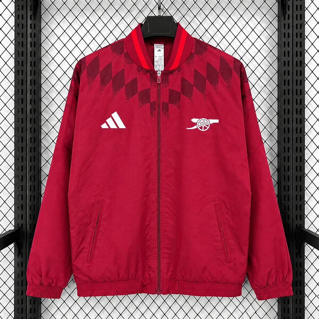 26/27 Arsenal Stadium Track Top Red Windbreaker