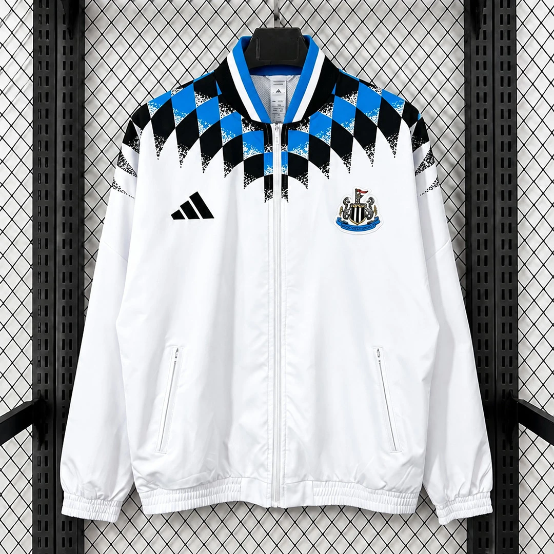 26/27 Newcastle United Stadium Track Top White Windbreaker