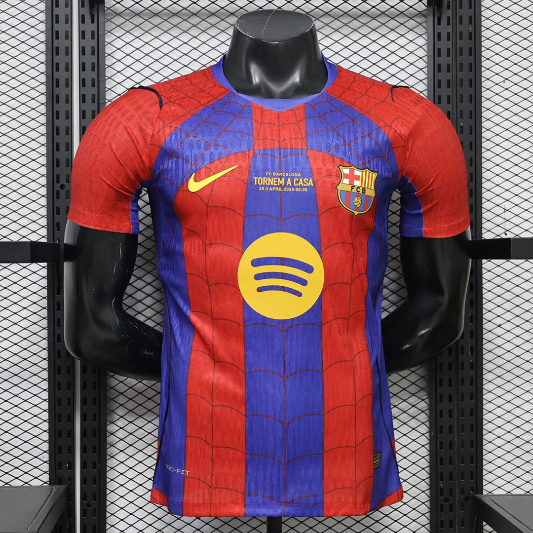 26/27 Barcelona x Spider Man Player Version Soccer Jersey