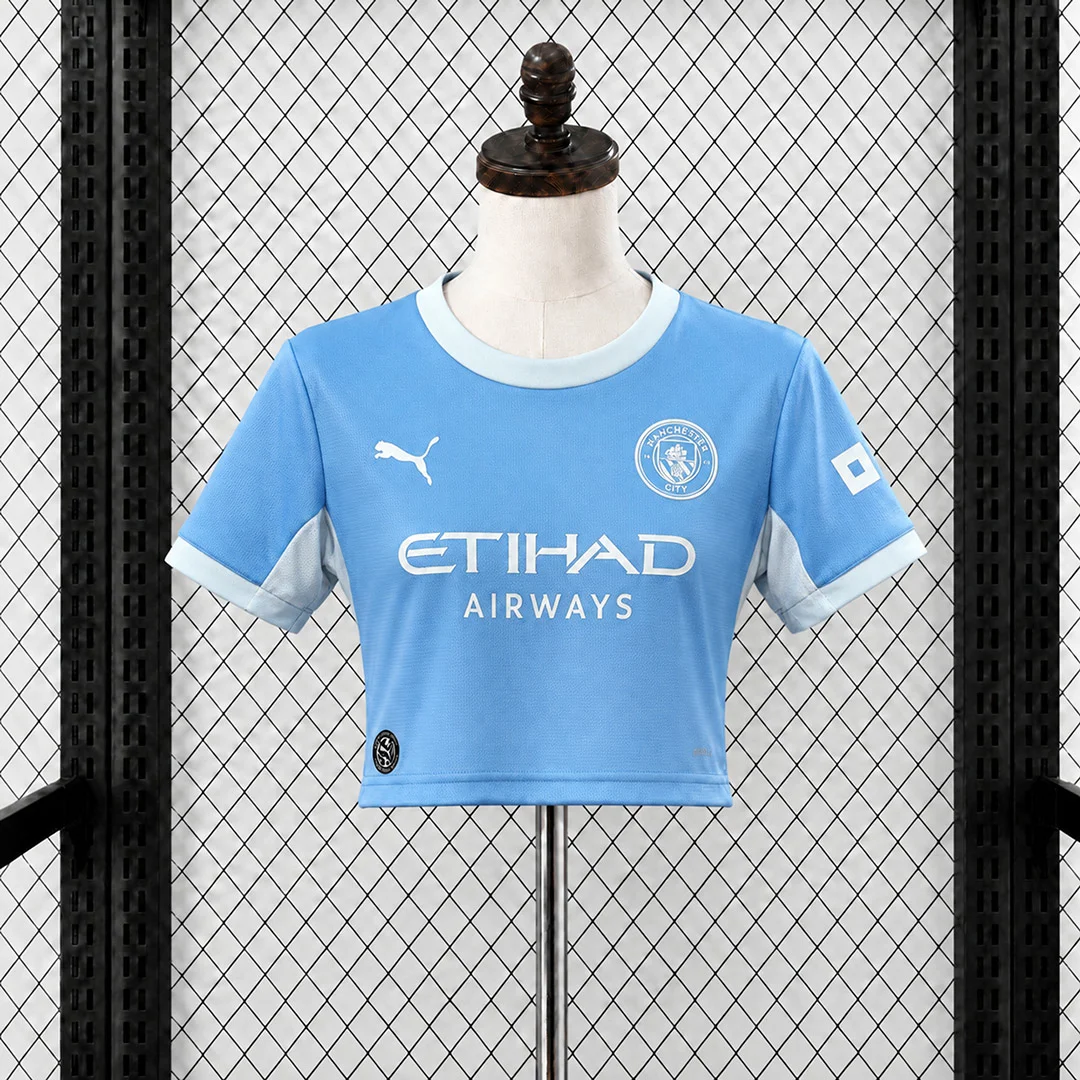 26/27 Manchester City Home Women Crop Jersey