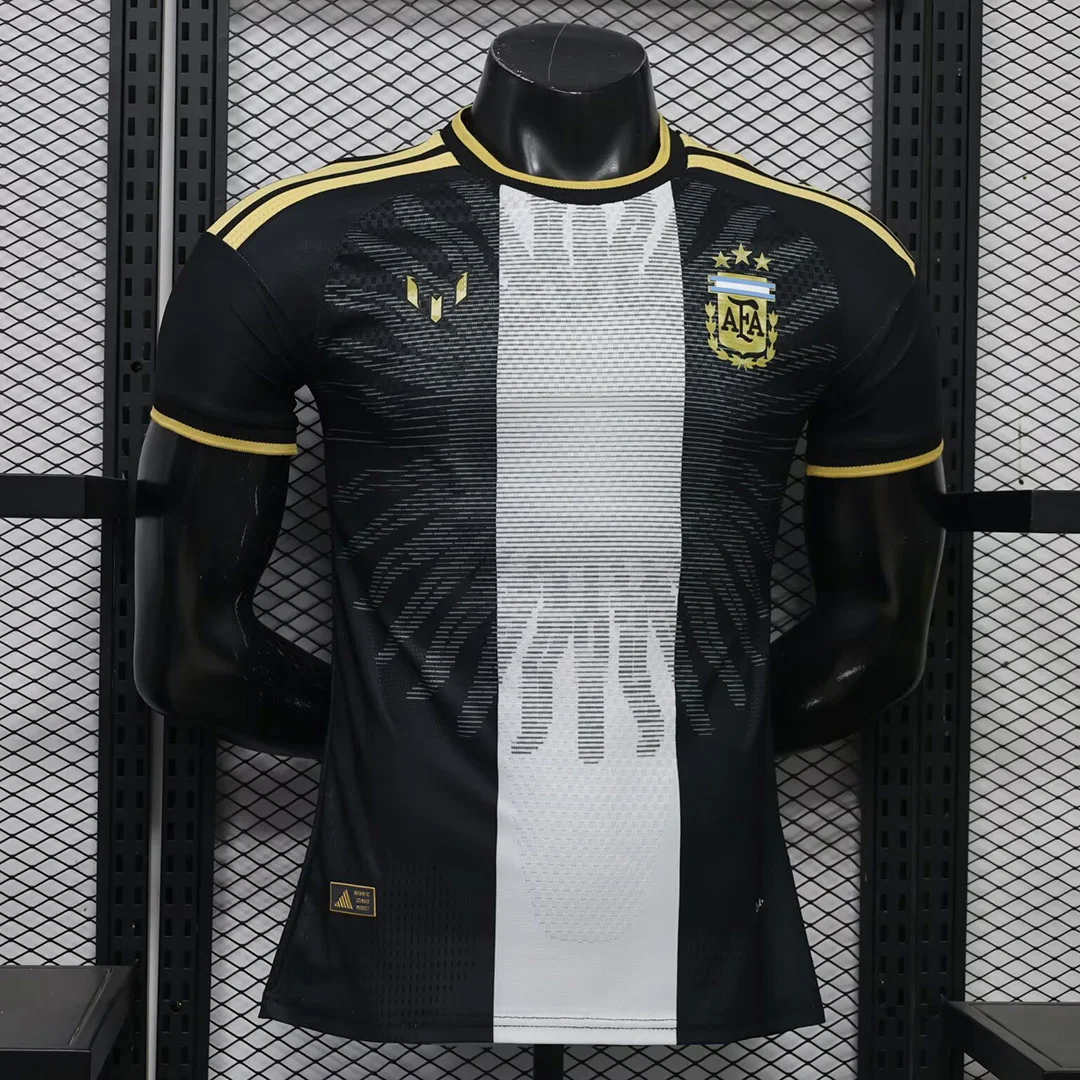 2026 Argentina MESSI Tribute Player Version Black Soccer Jersey