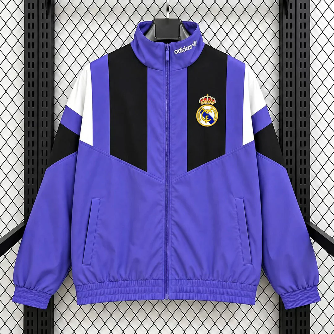 26/27 Real Madrid EQT Purple Tracksuit Windbreaker
