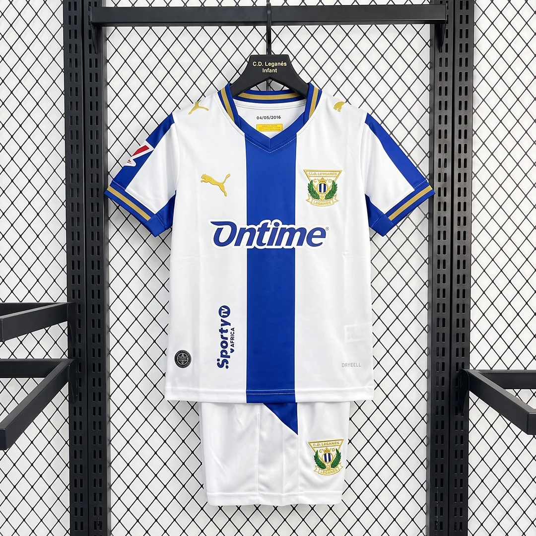 26/27 Leganes Home Kids Soccer Jersey
