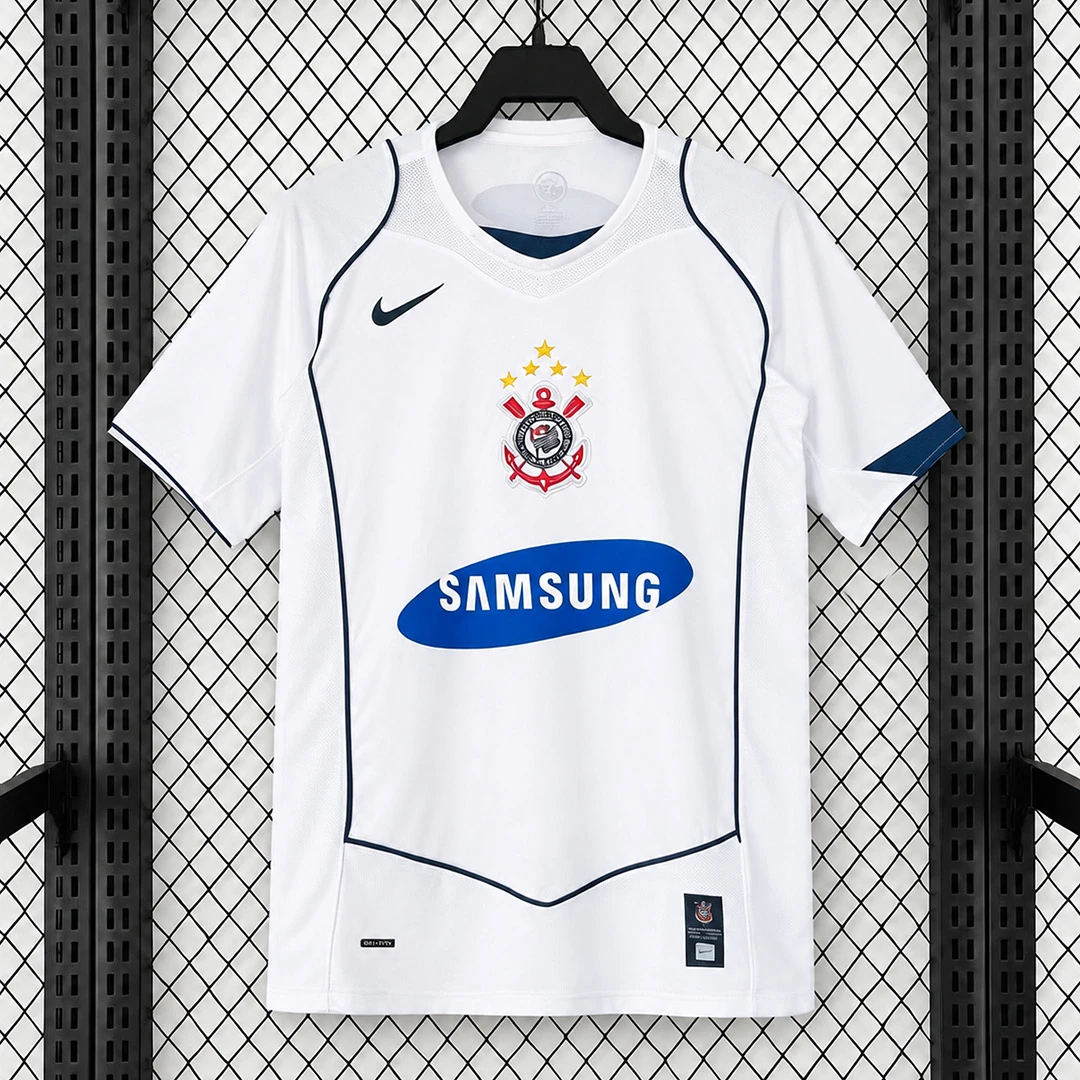 2005 Corinthians Home Retro Soccer Jersey