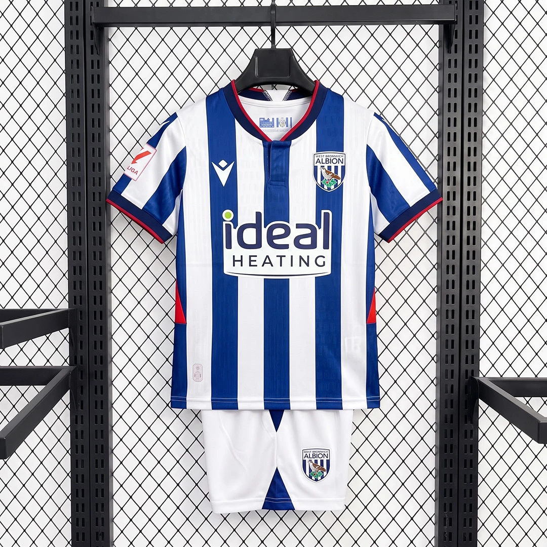 26/27 West Bromwich Home Kids Soccer Jersey