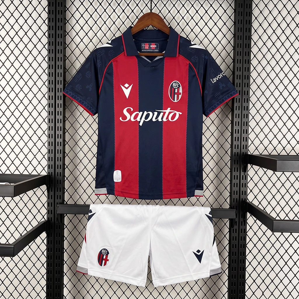 26/27 Bologna Home Kids Soccer Jersey