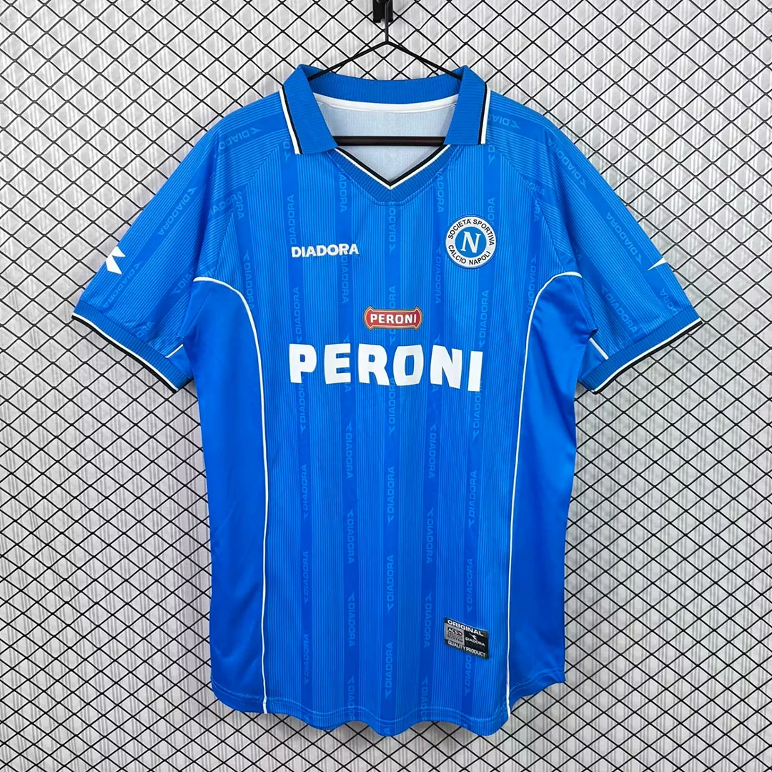 00/01 Napoli Home Retro Soccer Jersey