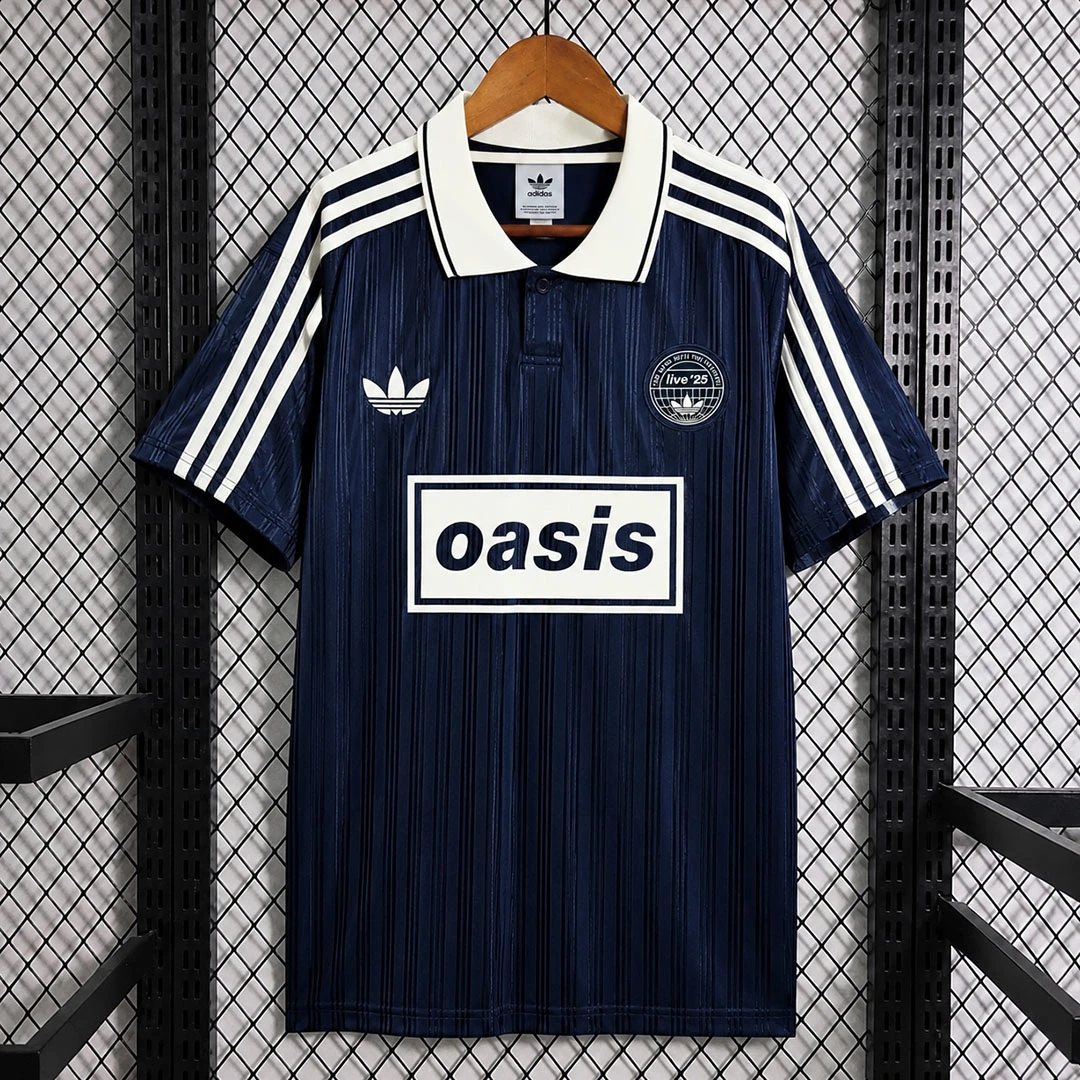 Adidas x Oasis Navy Soccer Jersey