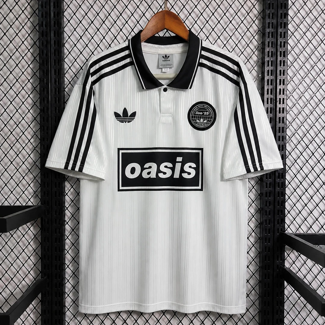 Adidas x Oasis White Black Soccer Jersey