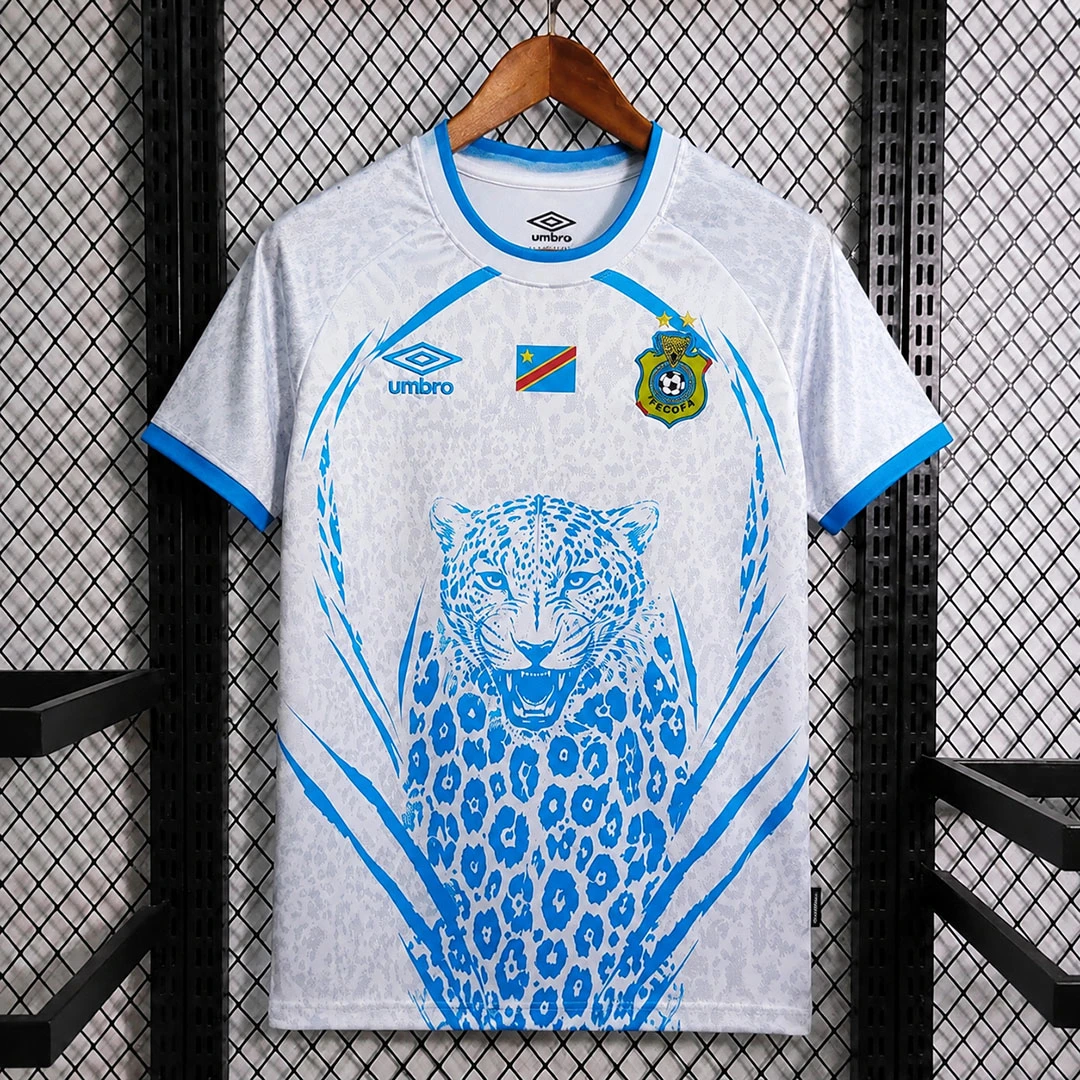 2026 DR Congo LeoPard Special Version White Soccer Jersey