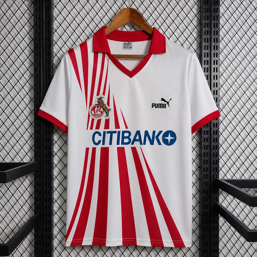 90/91 Koln Home Retro Soccer Jersey