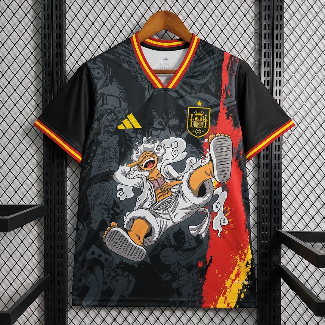 2026 Spain Luffy Edition Black Soccer Jersey