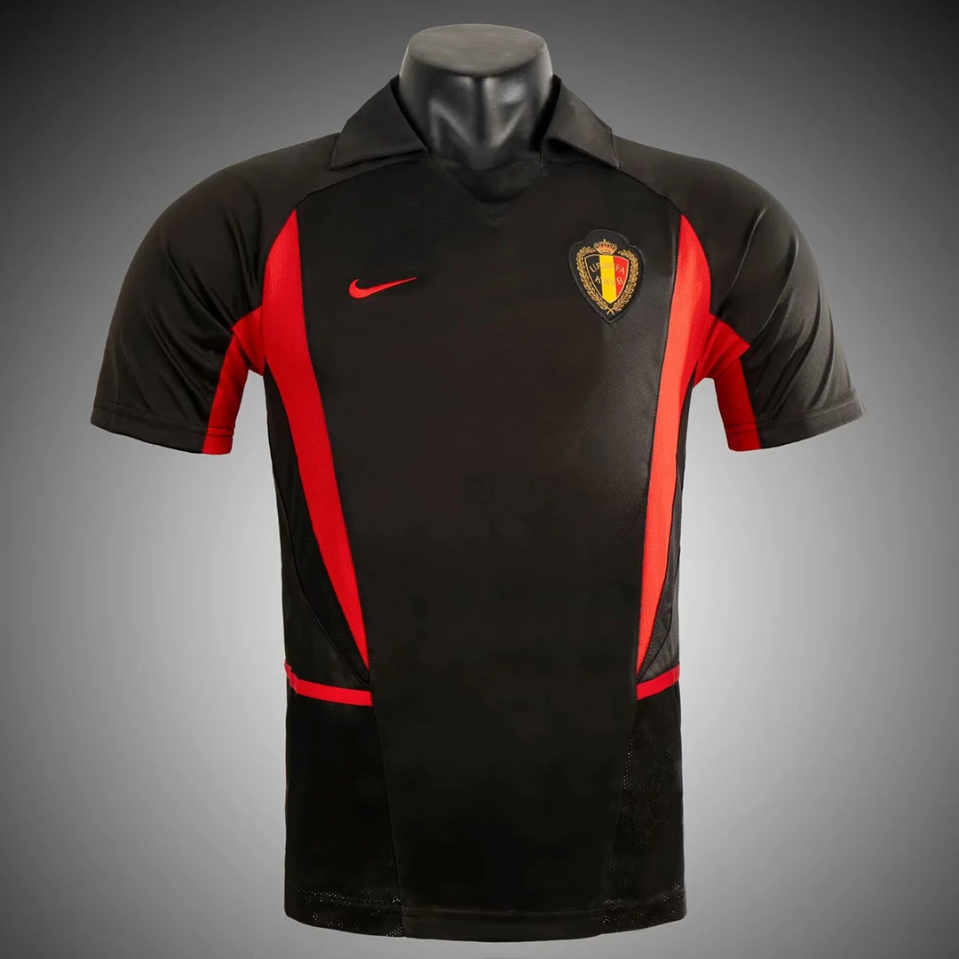 2002 Belgium Away Retro Soccer Jersey
