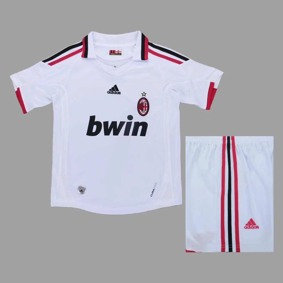 09/10 AC Milan Away Kids Retro Soccer Jersey Size 16-28