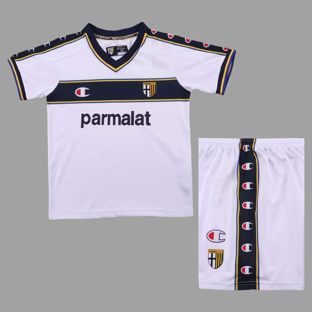 02/03 Parma Away Retro Soccer Jersey Size 16-28