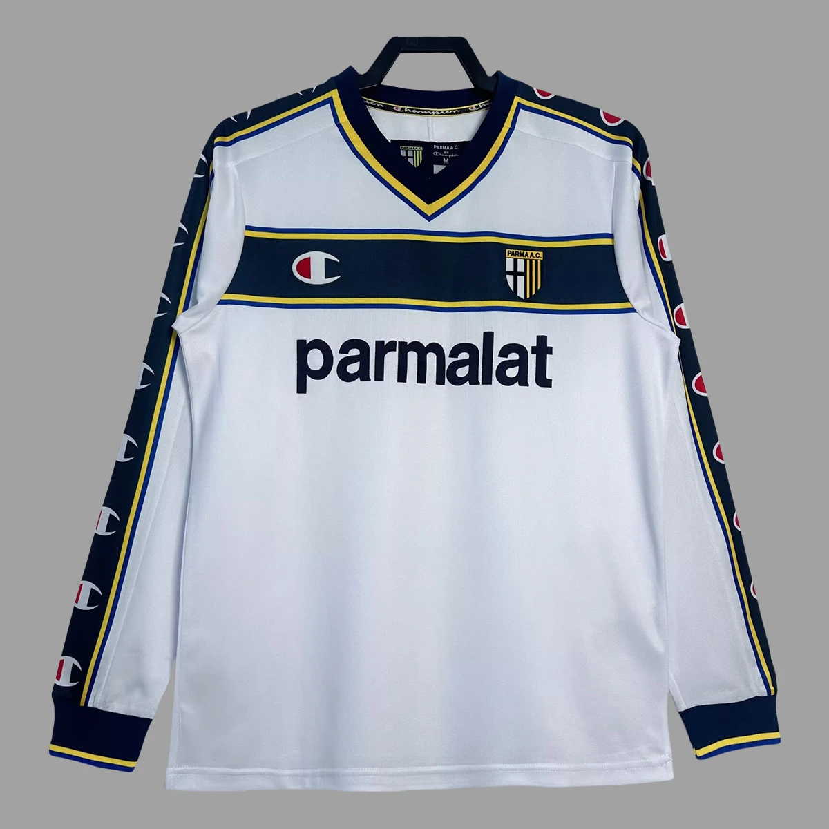02/03 Parma Away Long Sleeve Retro Soccer Jersey