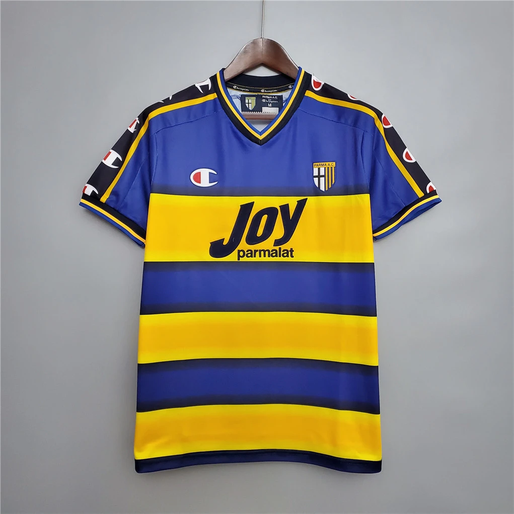 01/02 Parma Home Retro Soccer Jersey