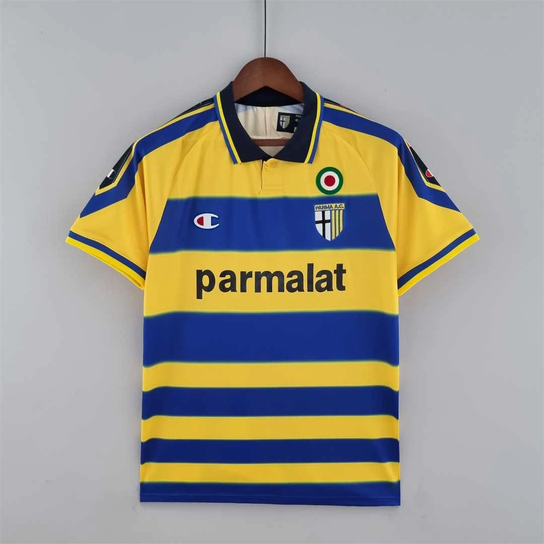 99/00 Parma Home Retro Soccer Jersey