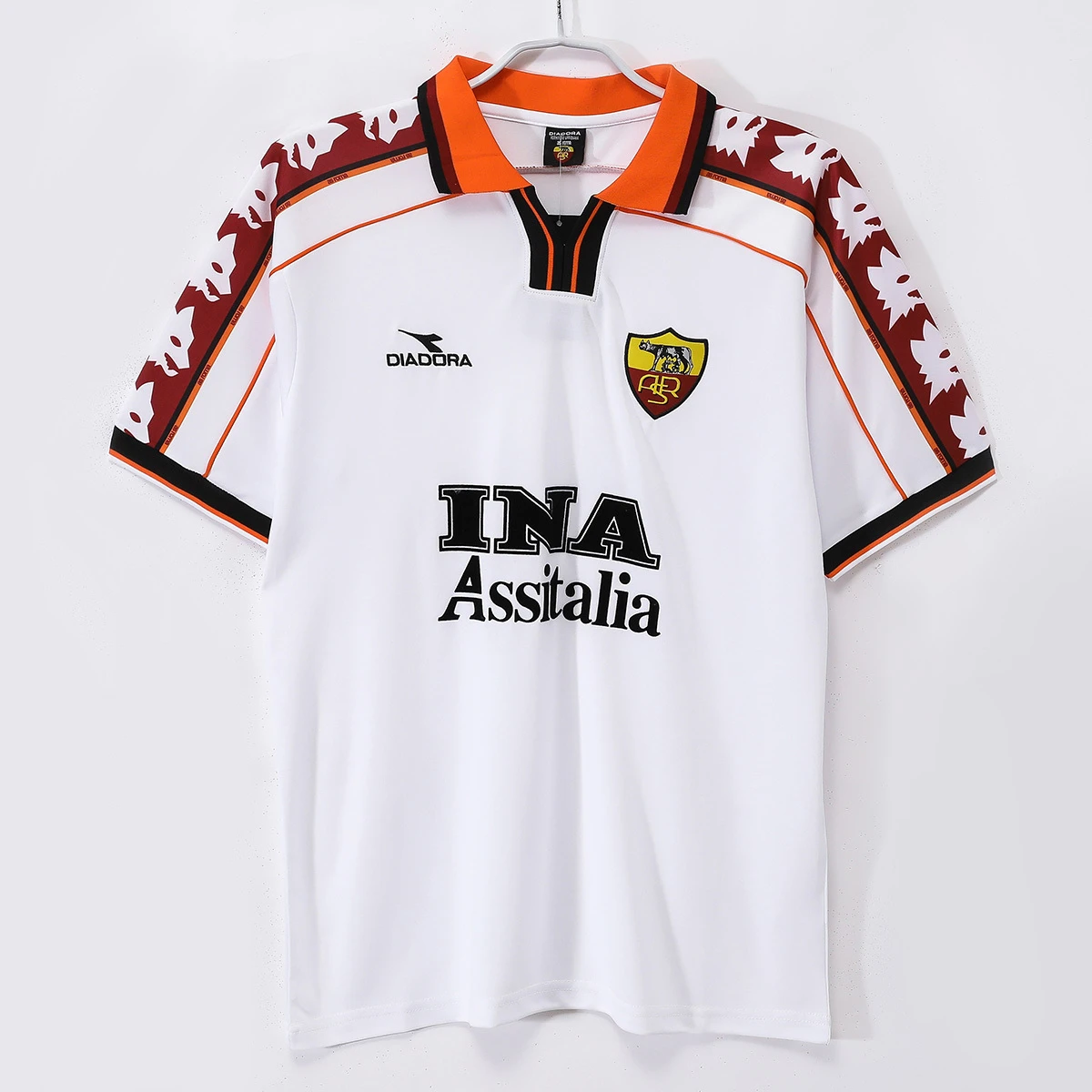 98/99 Roma Away Retro Soccer Jersey