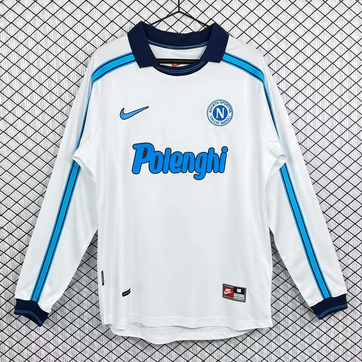 98/99 Napoli Away Long Sleeve Retro Soccer Jersey