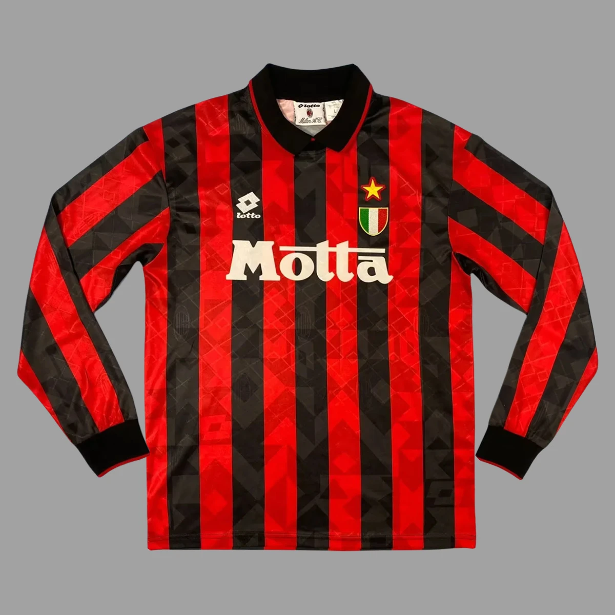93/94 AC Milan Home Long Sleeve Retro Soccer Jersey