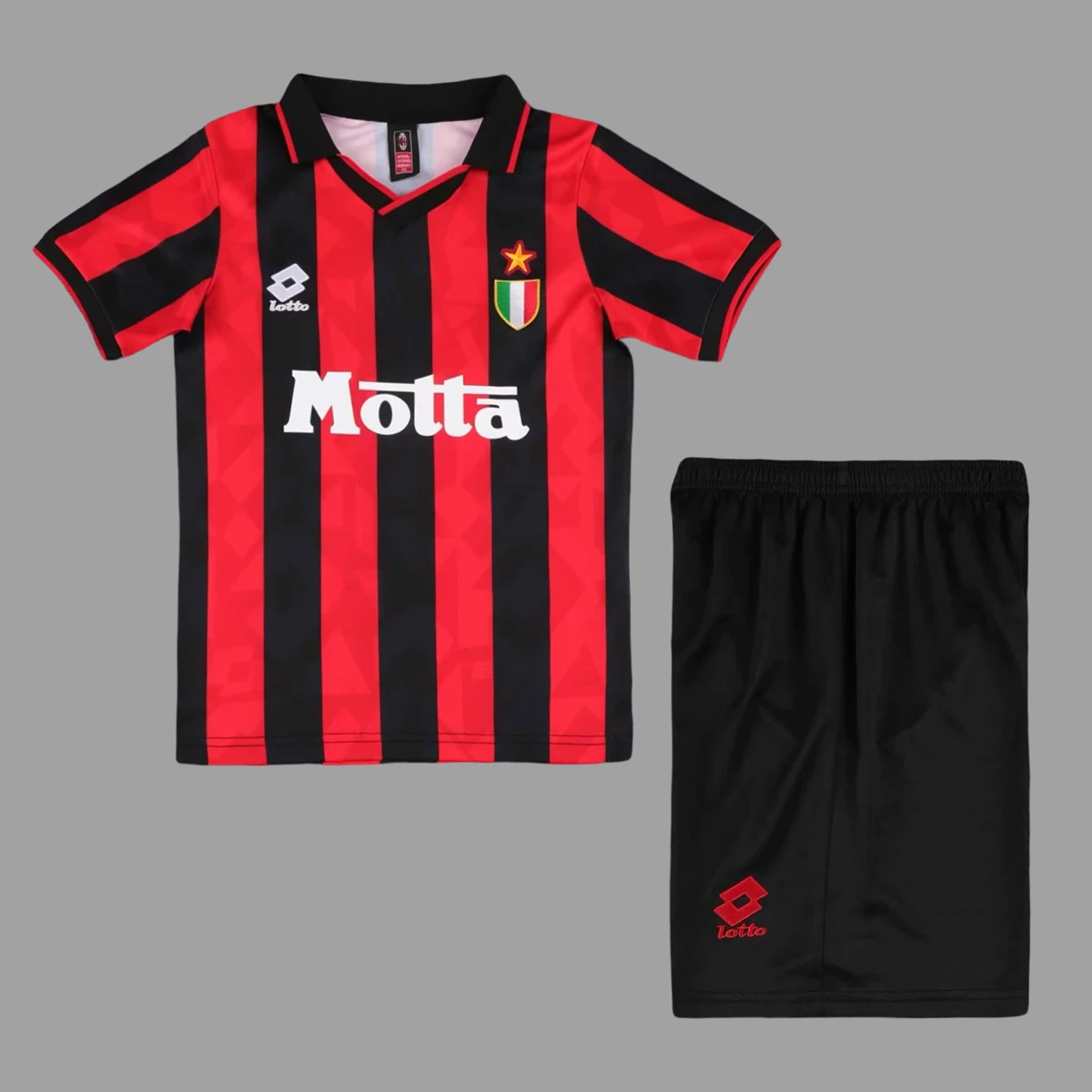 93/94 AC Milan Home Kids Retro Soccer Jersey Size 16-28