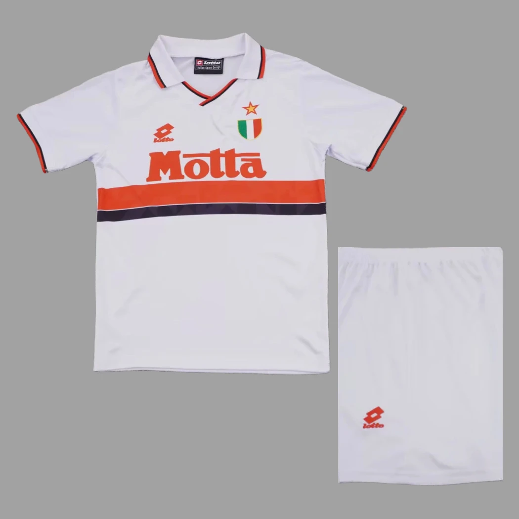 93/94 AC Milan Away Kids Retro Soccer Jersey Size 16-28