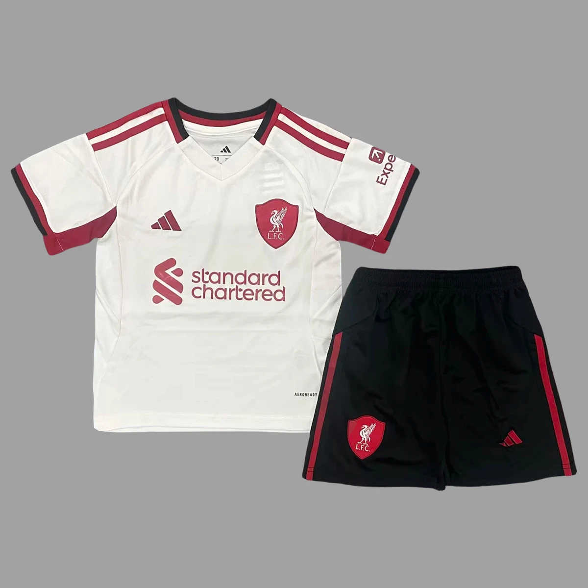 25/26 Liverpool Away Kids Soccer Jersey Size 16-28