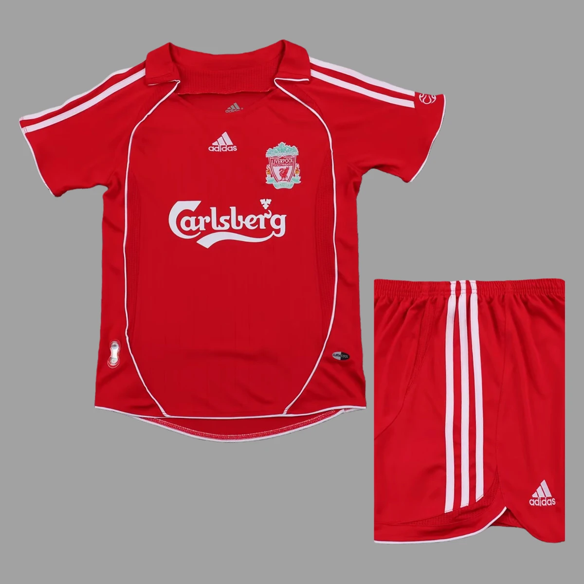 06/07 Liverpool Home Kids Retro Soccer Jersey Size 16-28