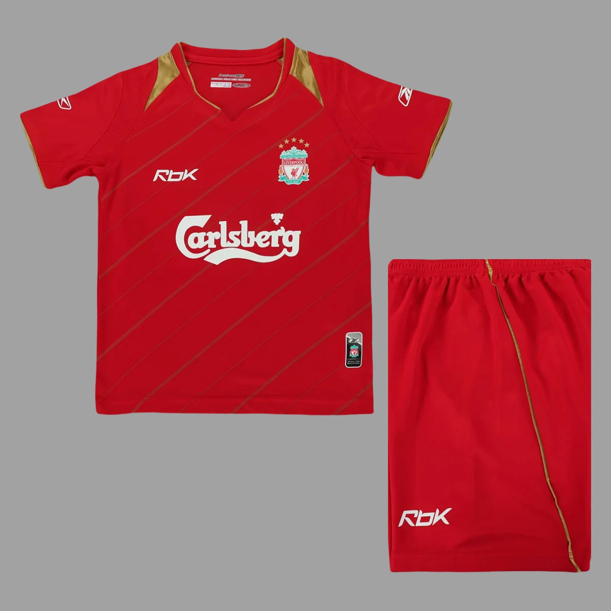 05/06 Liverpool Home Kids Retro Soccer Jersey Size 16-28