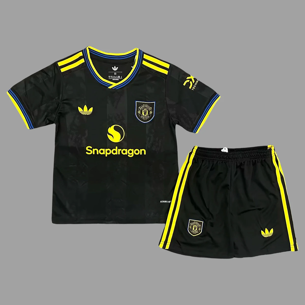 25/26 Manchester United Third Kids Soccer Jersey Size 16-28