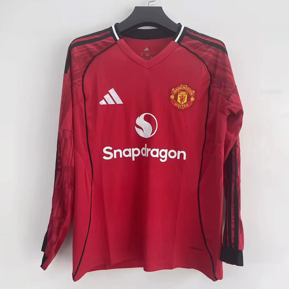 25/26 Manchester United Home Long Sleeve Soccer Jersey