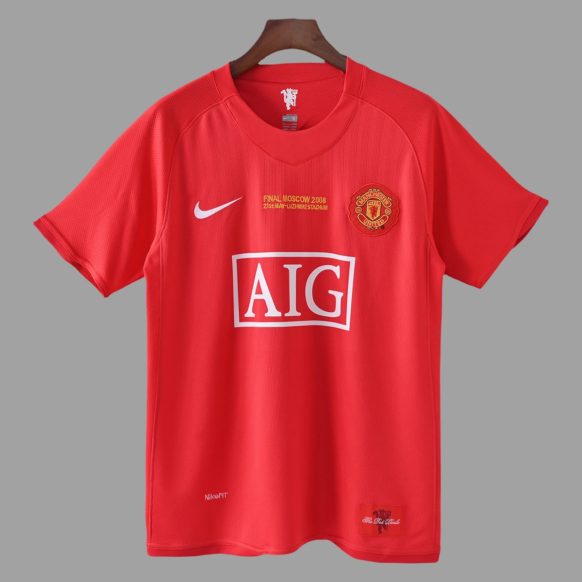07/08 Manchester United Home Champions League Final Retro Soccer Jersey