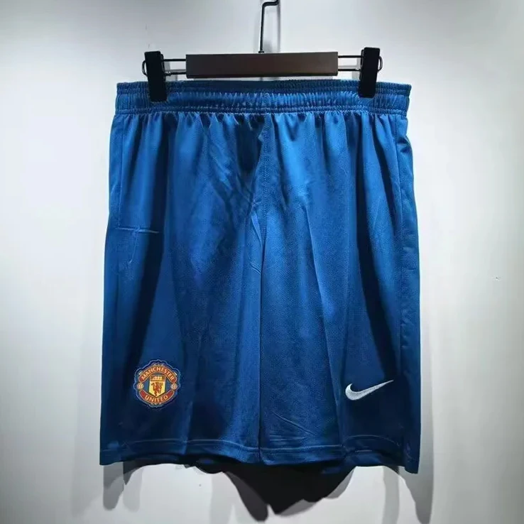 07/08 Manchester United Blue Retro Soccer Shorts