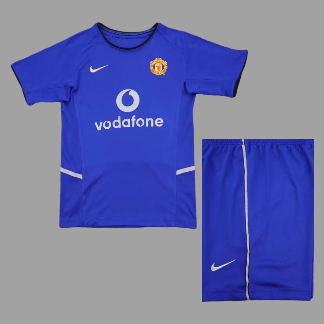 02/03 Manchester United Third Kids Retro Soccer Jersey Size 16-28