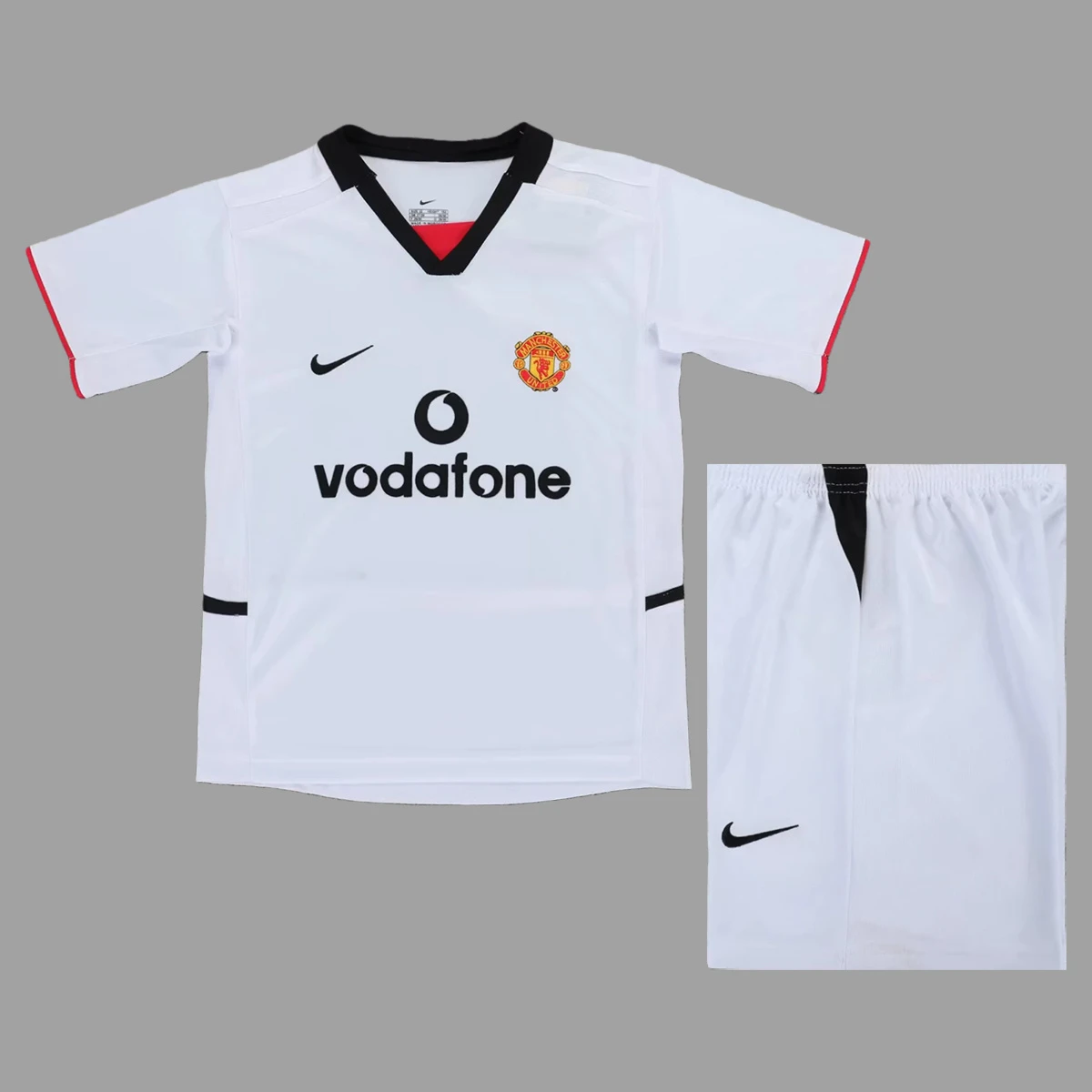 02/03 Manchester United Away Kids Retro Soccer Jersey Size 16-28