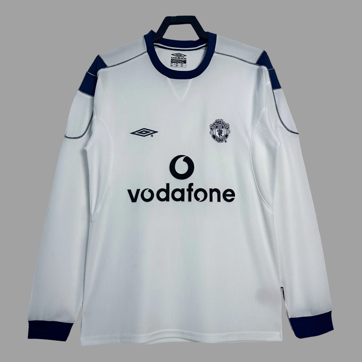 00/01 Manchester United Away Long Sleeve Retro Soccer Jersey