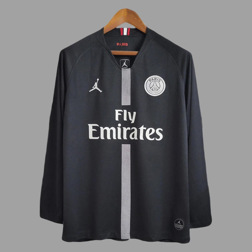 18/19 PSG Champions League Home Long Sleeve Retro Soccer Jersey