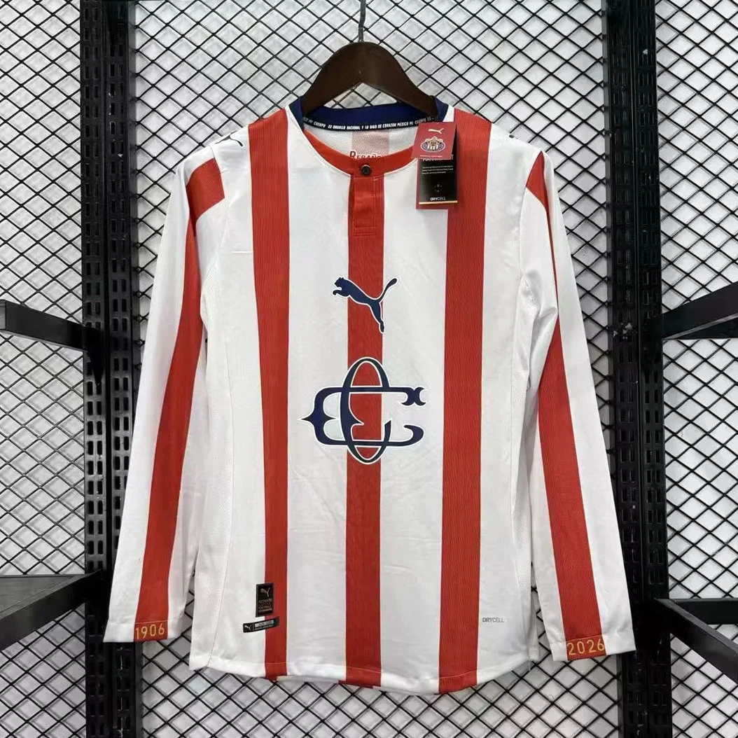 2026 Chivas 120 Years Anniversary Long Sleeve Soccer Jersey
