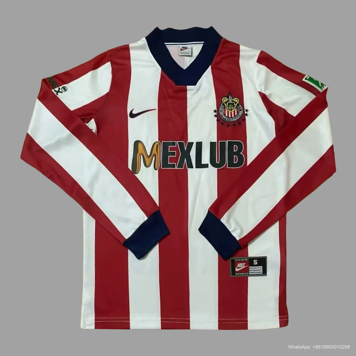 97/98 Chivas Home 2 Long Sleeve Retro Soccer Jersey