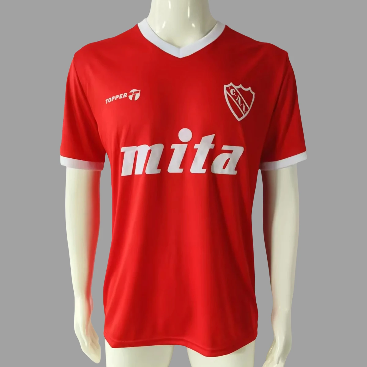 85/86 Atletico Independiente Home Retro Soccer Jersey