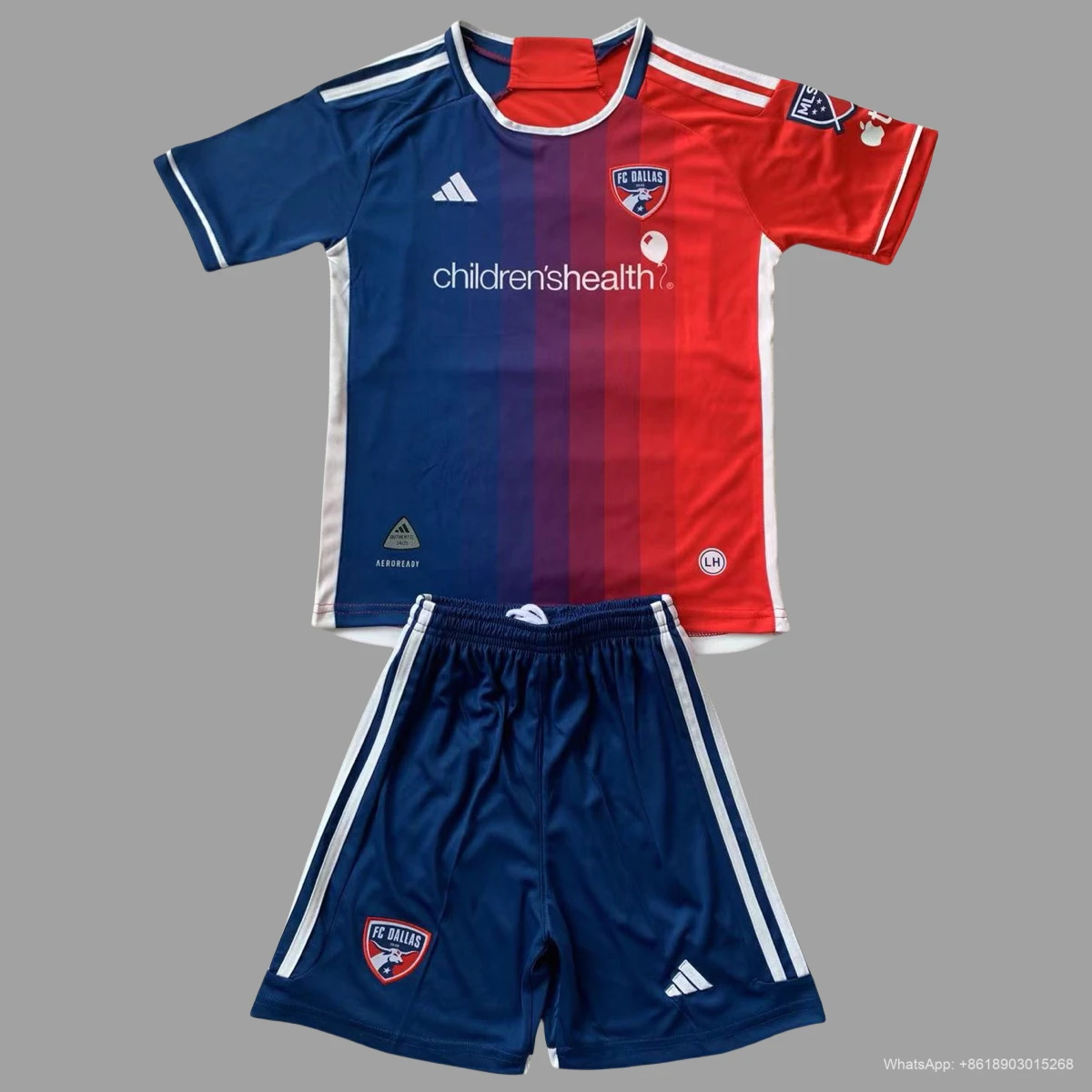 24/25 Dallas FC home kids soccer jersey size S-2XL