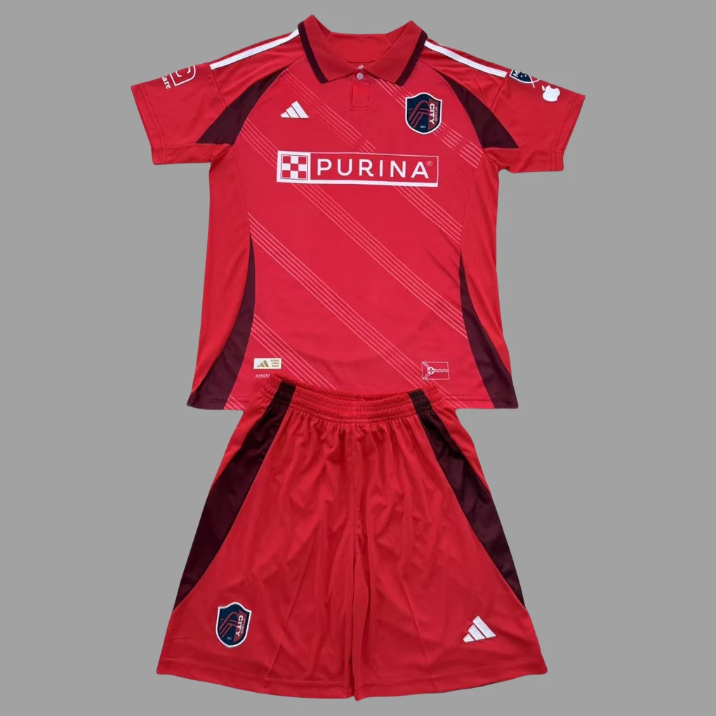 2025 Saint Louis Home Kids Soccer Jersey Size 16-28