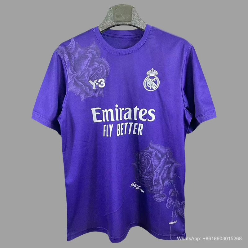 23/24 Real Madrid fourth purple Y3 soccer jersey