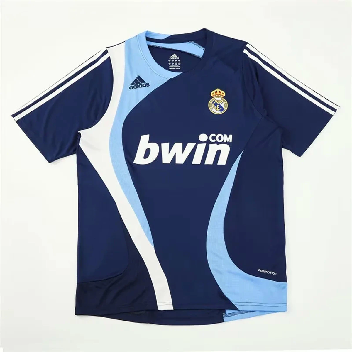 07/08 Real Madrid Blue Training Retro Soccer Jersey
