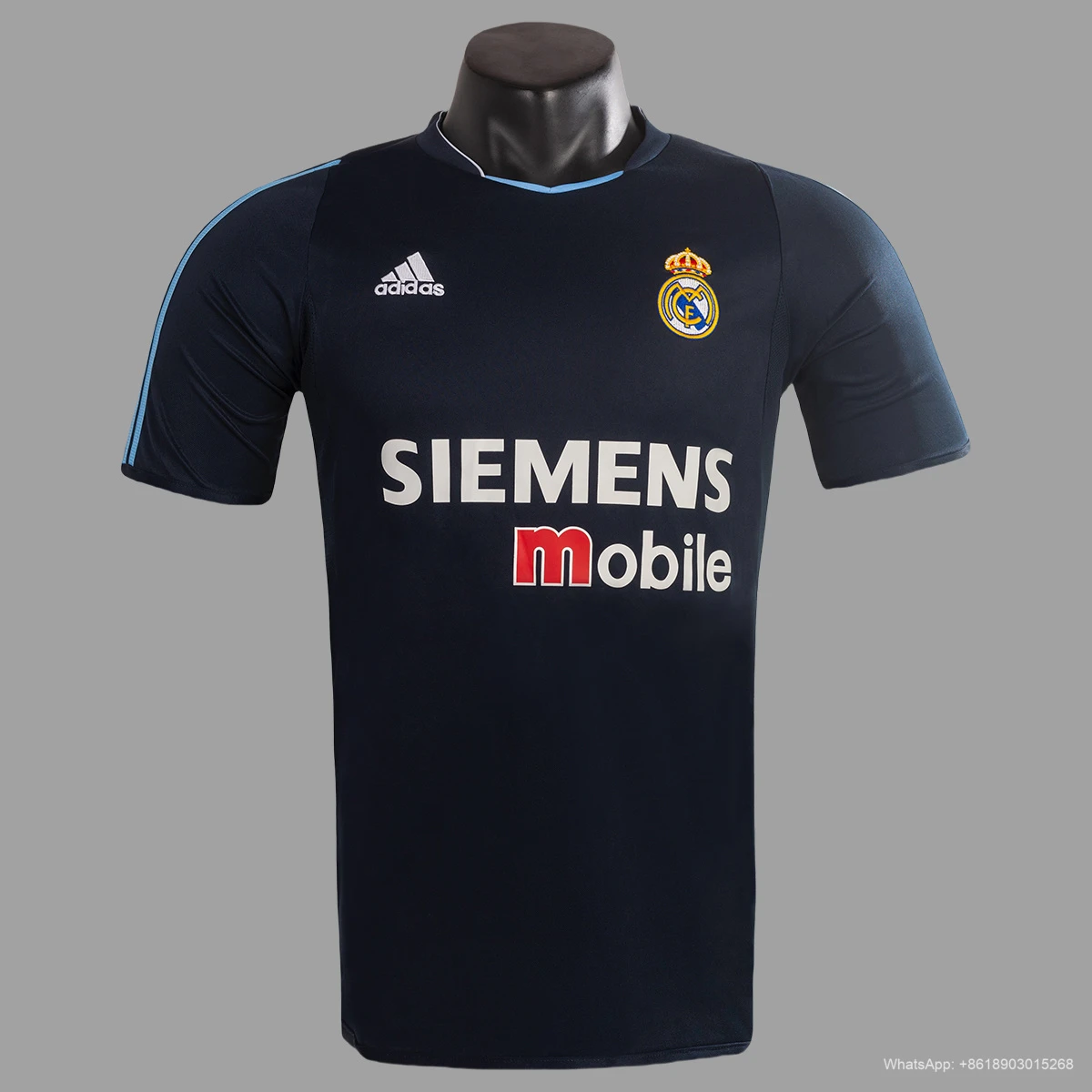 03/04 Real Madrid Away Retro Soccer Jersey